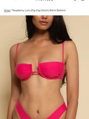 SELL ME Your …Montce Simonette bikini top in Raspberry size M